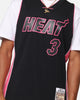 Mitchell & Ness Miami Heat Dwyane Wade 'Volt' 2005 Swing Jersey Black/Pink