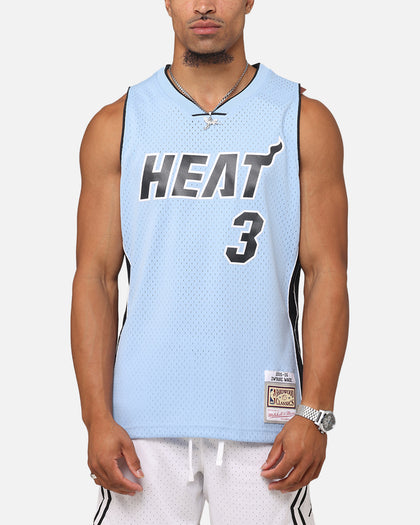 Mitchell Ness Miami Heat Dwyane Wade 'Vapor Blue' Jersey Light