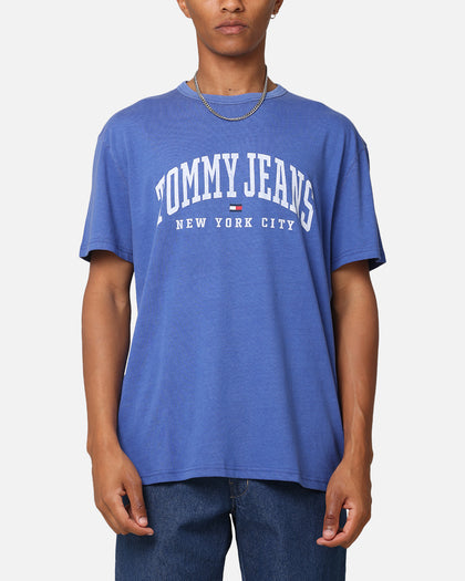 Tommy Jeans TJM Archive Varsity Washed T-Shirt Bright Blue