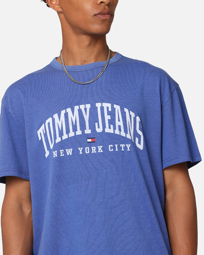 Tommy Jeans TJM Archive Varsity Washed T-Shirt Bright Blue