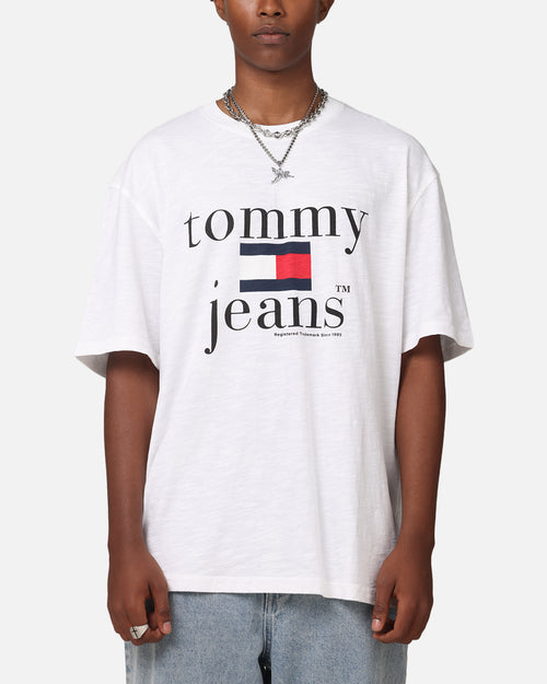 Tommy Jeans TJM Relaxed Twist Logo T-Shirt White