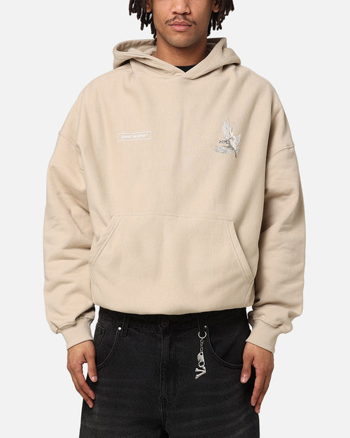 Saint Morta Doves Vintage Hoodie Stone