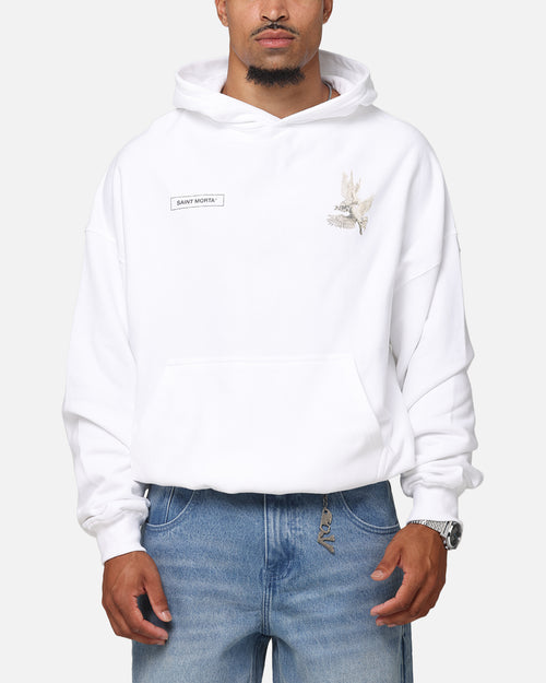 Saint Morta Doves Vintage Hoodie White
