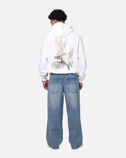 Saint Morta Doves Vintage Hoodie White