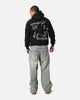 Saint Morta Flower Press Hoodie Vintage Black
