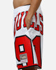Mitchell & Ness Chicago Bulls Dennis Rodman Maxxed Out Shorts White/Red