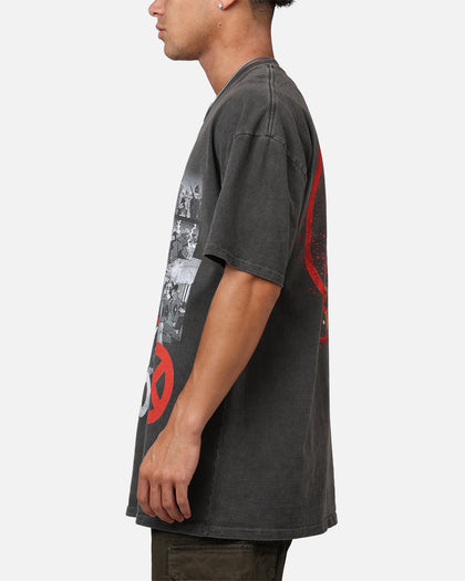 Goat Crew Marvel Deadpool Comic Heavyweight T-Shirt Black Wash