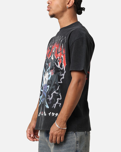 Goat Crew X Naruto Uchiha Bros Heavy T-Shirt Vintage Black