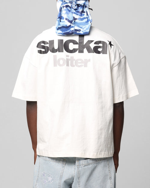 Loiter Sucka T-Shirt Off White
