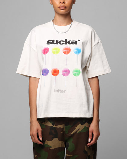 Loiter Sucka T-Shirt Off White