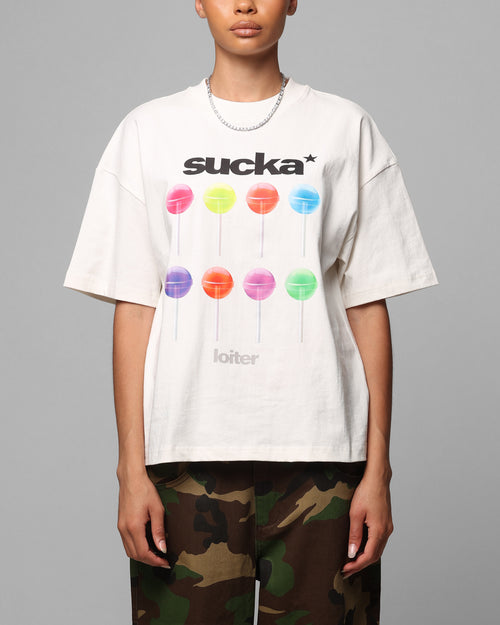 Loiter Sucka T-Shirt Off White