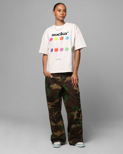 Loiter Sucka T-Shirt Off White