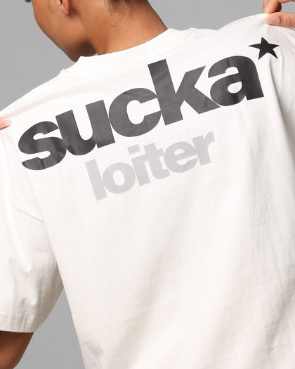 Loiter Sucka T-Shirt Off White
