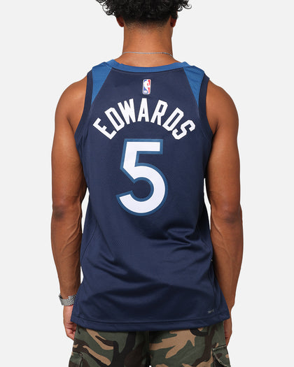 Nike Anthony Edwards Minnesota Timberwolves #5 Icon Edition 2022/23 Nike Dri-Fit NBA Swingman Jersey College Navy