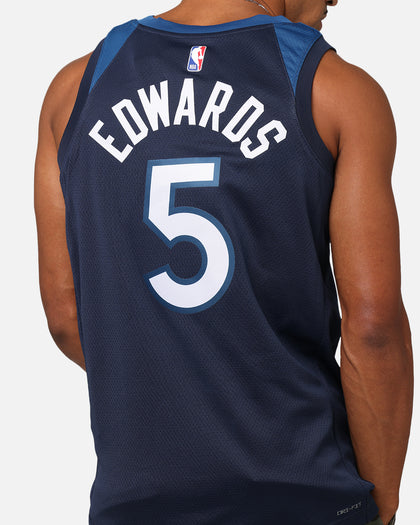 Nike Anthony Edwards Minnesota Timberwolves #5 Icon Edition 2022/23 Nike Dri-Fit NBA Swingman Jersey College Navy