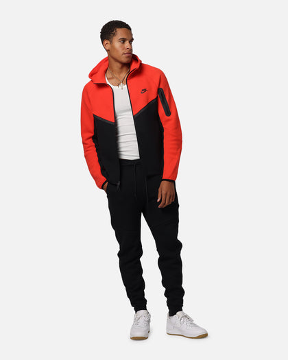 Nike Sportswear Tech Fleece Windrunner Full-Zip Hoodie Jacket Lt Crimson/Black