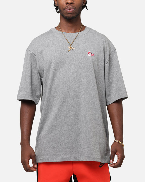 Jordan Brand Sneaker Patch Crewneck T-Shirt Carbon Heather