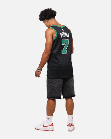 Nike Jaylen Brown Boston Celtics #7 Statement Edition 2022/23 Nike Dri-Fit NBA Swingman Jersey Black/Brown