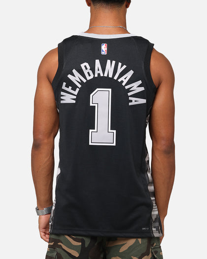Nike Victor Wembanyama San Antonio Spurs #1 Statement Edition 2022/23 Nike Dri-Fit NBA Swingman Jersey Black