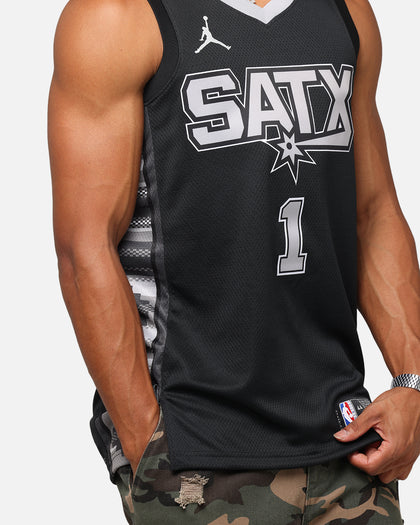 Nike Victor Wembanyama San Antonio Spurs #1 Statement Edition 2022/23 Nike Dri-Fit NBA Swingman Jersey Black