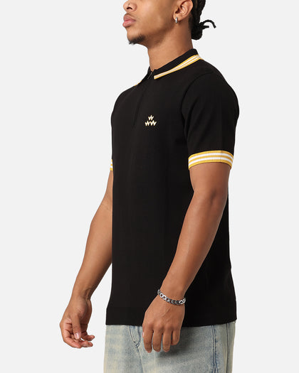 Bird Of Condor Birdies And Beats Quater Zip Polo T-Shirt Black