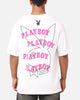 Playboy Wavy Stacked T-Shirt White