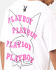 Playboy Wavy Stacked T-Shirt White