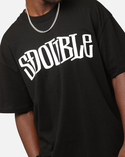 S Double Design By T-Shirt Black