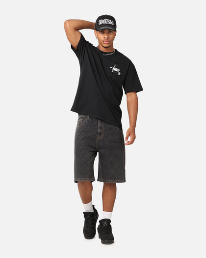 S Double Roots Dot T-Shirt Washed Black