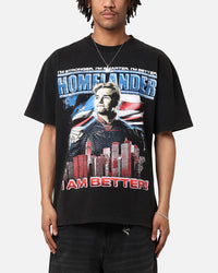 73Studio X The Boys Homelander Vintage T-Shirt Black Acidwash