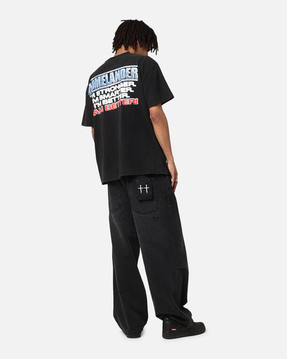 73Studio X The Boys Homelander Vintage T-Shirt Black Acidwash