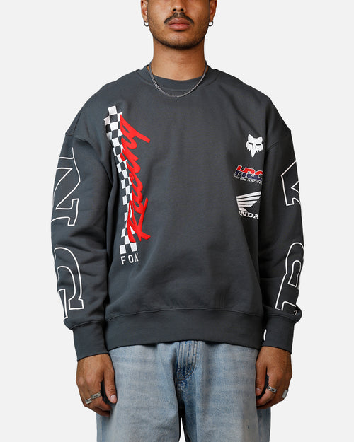 Fox Racing Honda Oversized Fleece Crewneck Dark Grey