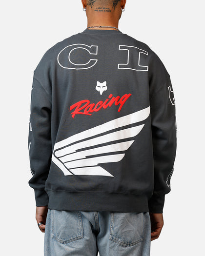 Fox Racing Honda Oversized Fleece Crewneck Dark Grey