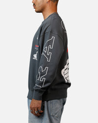 Fox Racing Honda Oversized Fleece Crewneck Dark Grey