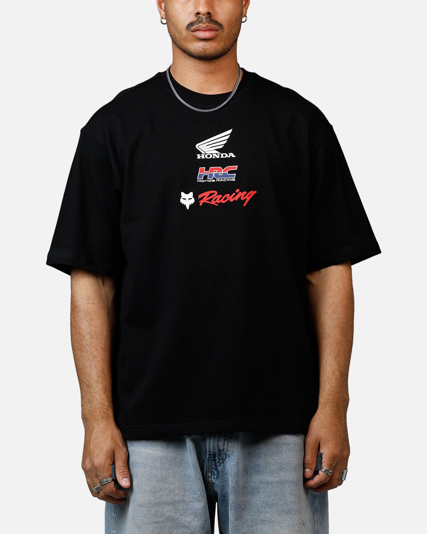 Fox Racing Honda Oversized T-Shirt Black | Culture Kings