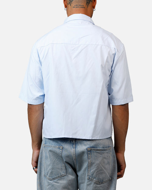 MNML Cropped Short Sleeve Shirt Light Blue