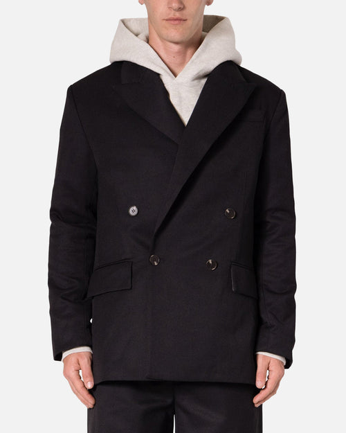 MNML Double Breasted Suit Jacket Black