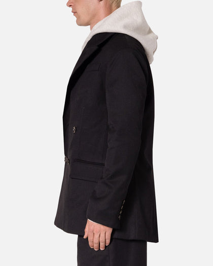 MNML Double Breasted Suit Jacket Black