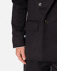 MNML Double Breasted Suit Jacket Black