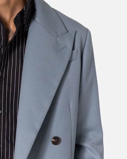 MNML Double Breasted Suit Jacket Teal