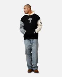 Pro Standard Philadelphia Phillies Reverse French Terry Hoodie Black/Grey