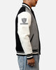Pro Standard Las Vegas Raiders Reverse French Terry Wool Varsity Jacket Black/Grey