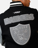 Pro Standard Las Vegas Raiders Reverse French Terry Wool Varsity Jacket Black/Grey