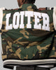 Loiter Star Child Varsity Jacket Woodland Camo