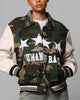 Loiter Star Child Varsity Jacket Woodland Camo