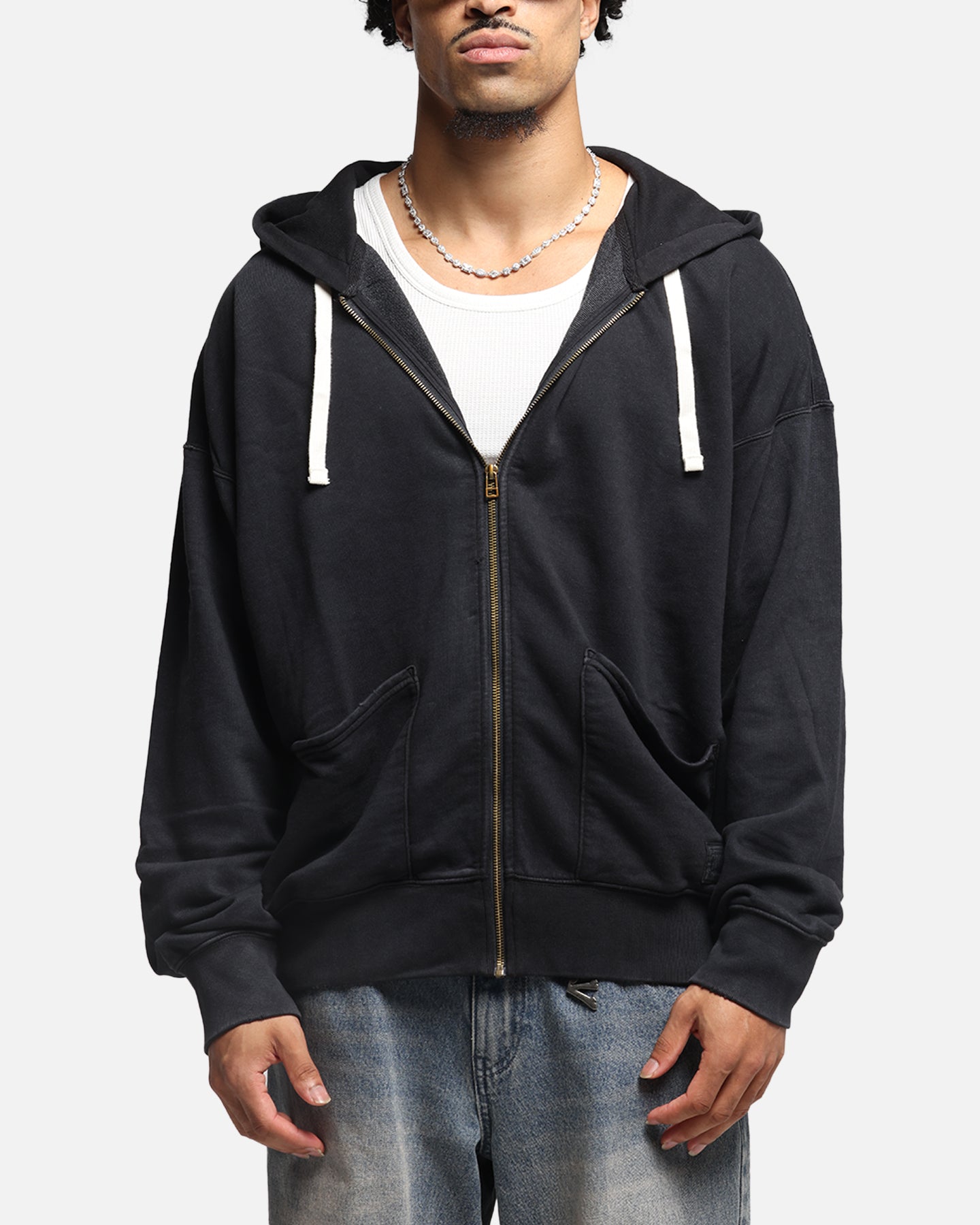 Champion Time Capsule Full Zip-Through Hoodie Black | Culture Kings