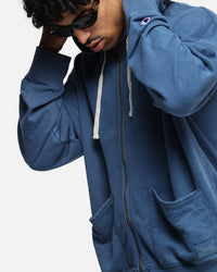 Champion Time Capsule Full Zip-Through Hoodie Teal