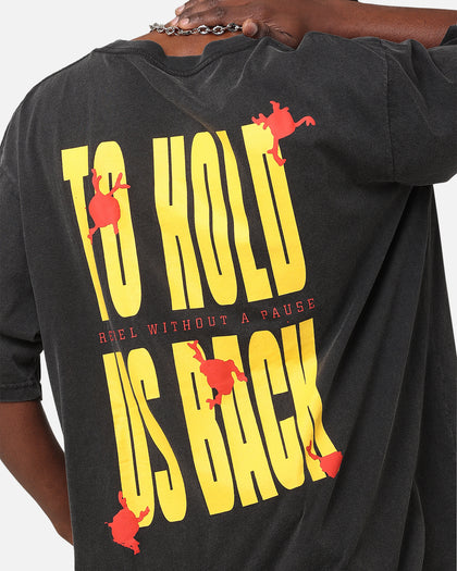 Public Enemy Hold Us Back T-Shirt Washed Black