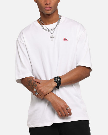 Jordan Brand Sneaker Patch Crewneck T-Shirt White/Varsity Red