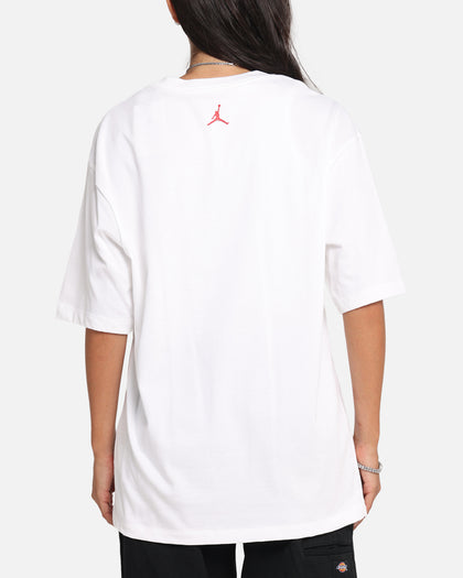 Jordan Brand Sneaker Patch Crewneck T-Shirt White/Varsity Red
